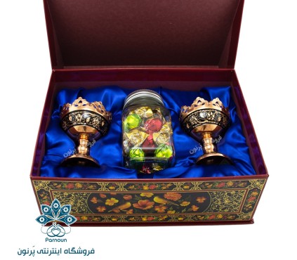 پک هدیه ست آجیل خوری الماس تراش