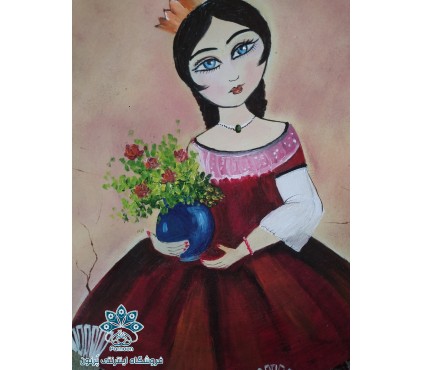 دیوارکوب خاتون ایرانی