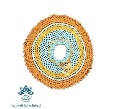 شنل گرد (پانچو)بچه گانه قلاب بافی