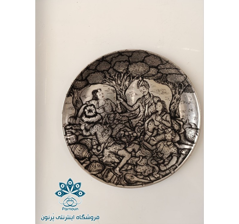 سینی قلمزنی سیاه قلم