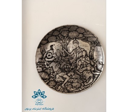 سینی قلمزنی سیاه قلم