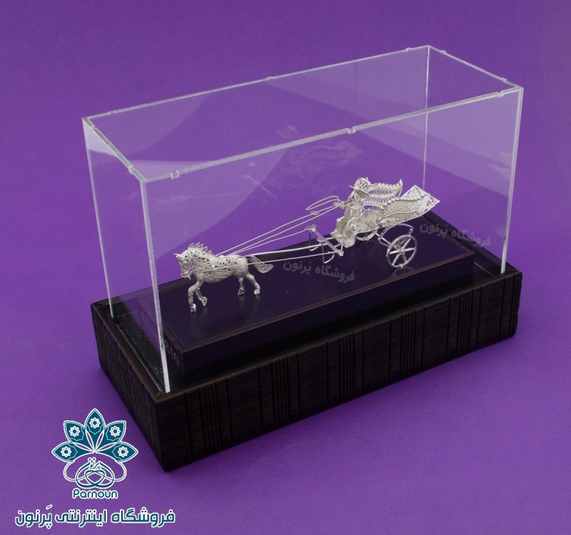 کالسکه تک اسب نقره با عیار 840