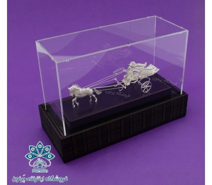 کالسکه تک اسب نقره با عیار 840