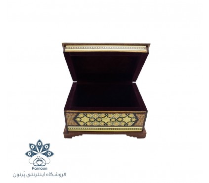 جعبه جواهرات خاتم کوچک با طرح چشم نواز مینیاتور