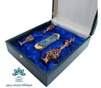 ست هدیه تنگ و جام و قلمدان خاتم