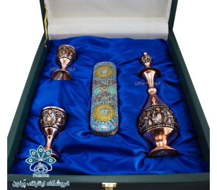 ست هدیه تنگ و جام و قلمدان خاتم