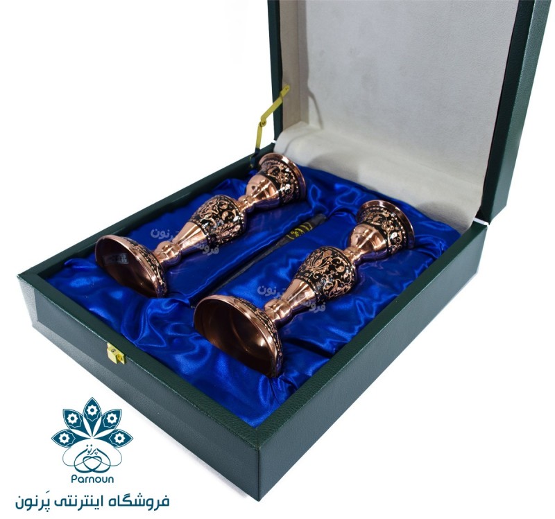 ست شمعدان مسی الماس تراش