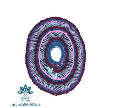 شنل گرد (پانچو)بچه گانه قلاب بافی