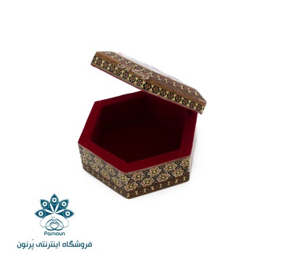 جعبه جواهرات خاتم  6 ضلعی