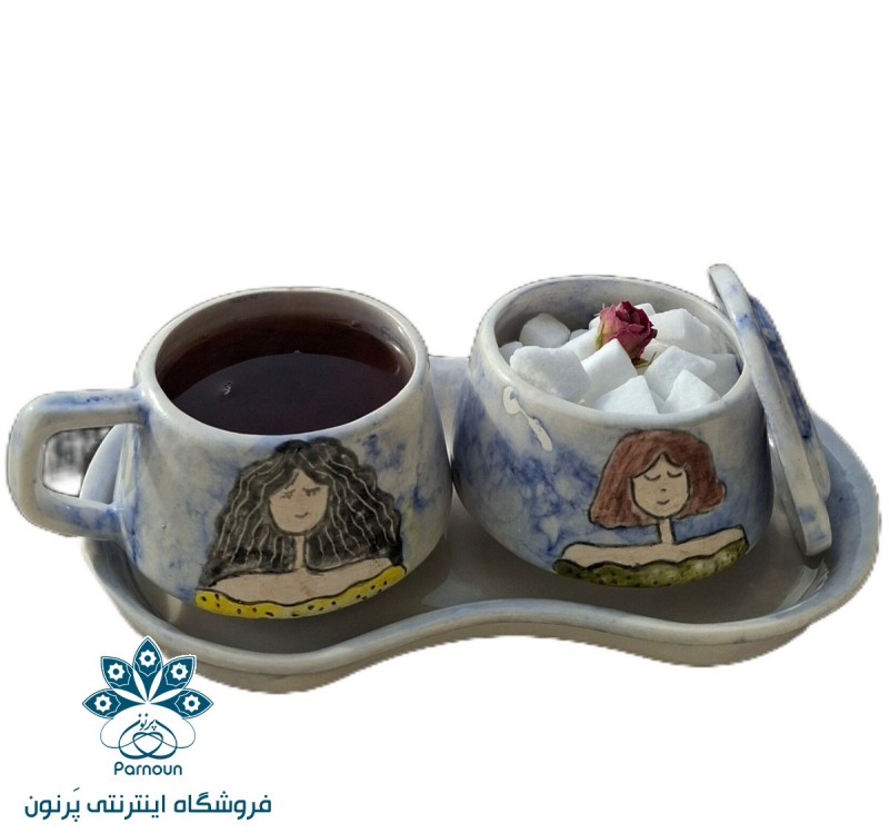 ست چای خوری تک نفره طرح دختر