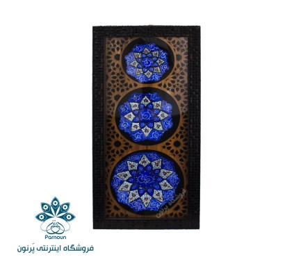 بشقاب مینا به همراه قاب