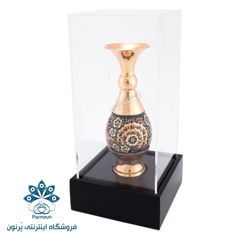 باکس گلدان مسی الماس تراش