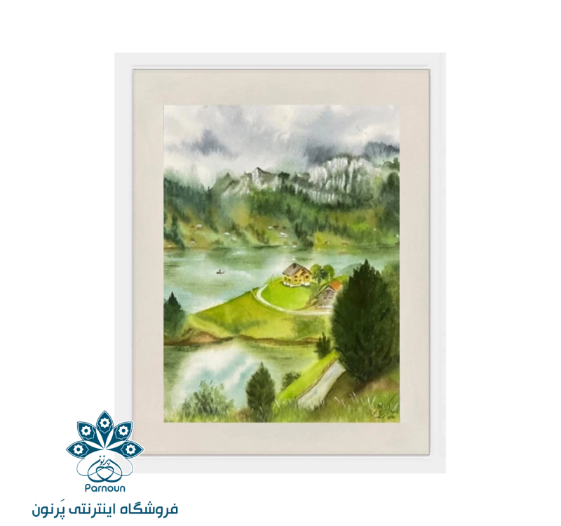 تابلو  آبرنگ مدل منظره