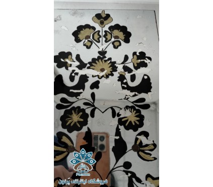 آینه آنتیک گل و مرغ