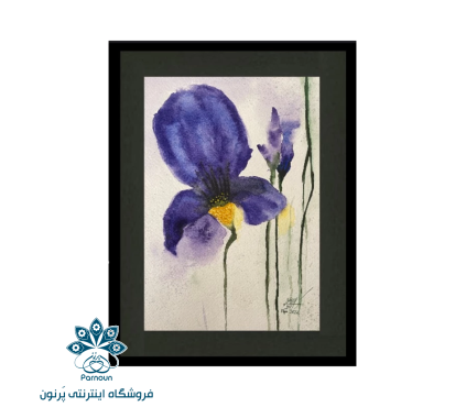 تابلو نقاشی آبرنگ مدل زنبق