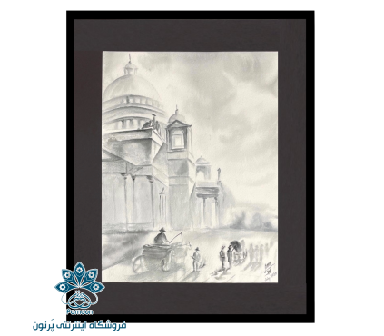 تابلو نقاشی آبرنگ مدل خیابان 