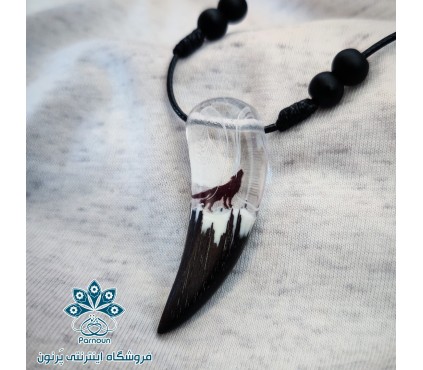 گردنبند شبتاب دندان گرگ 