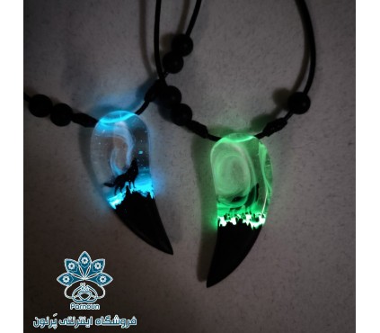 گردنبند شبتاب دندان گرگ