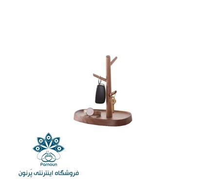 استند جا کلیدی رومیزی چوبی