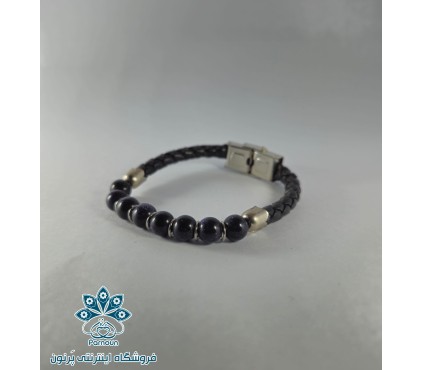 دستبند چرم سنگ دلربا