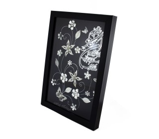 قاب گل نقره و ان یکاد 20*30