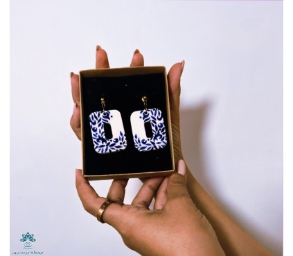 گوشواره سرامیکی طرح تذهیب نوجینوسرام
