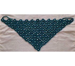 مینی اسکارف  نگین دار (باندانا شکوفه ای)