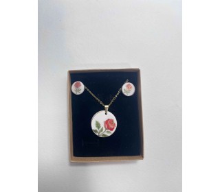 نیم ست گل رز