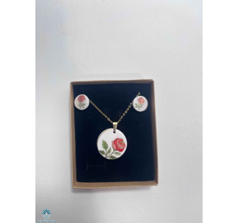 نیم ست گل رز