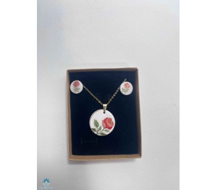 نیم ست گل رز