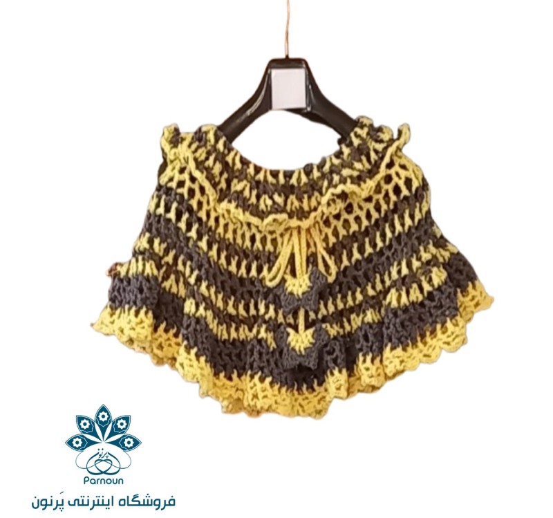 شنل بچه گانه قلاب بافی