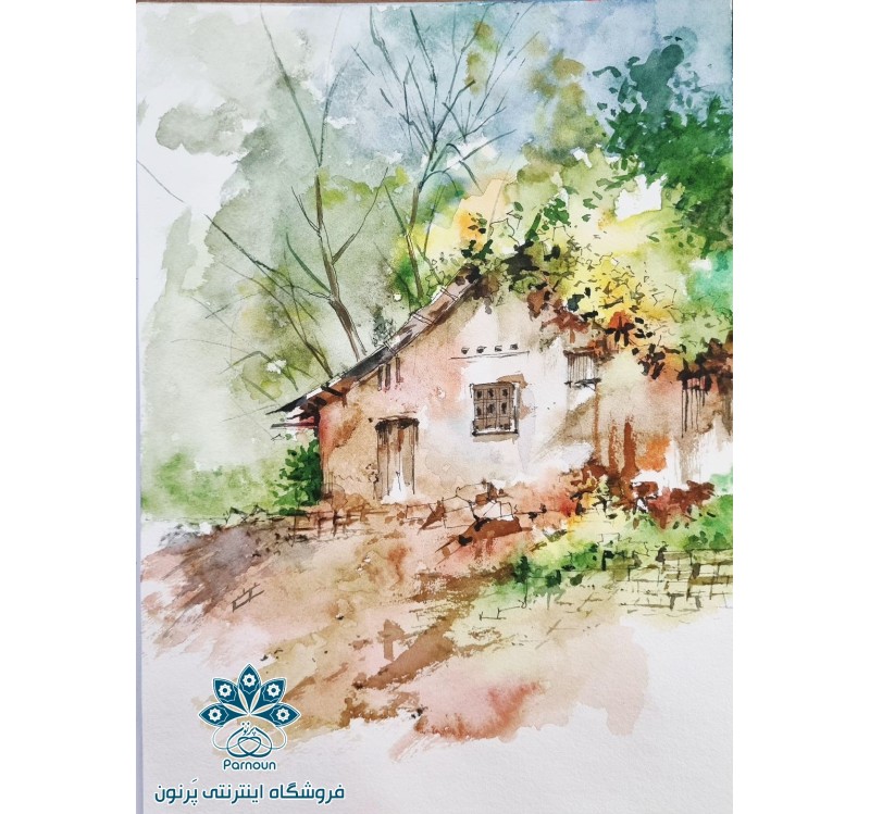 نقاشی"کلبه جنگلی"