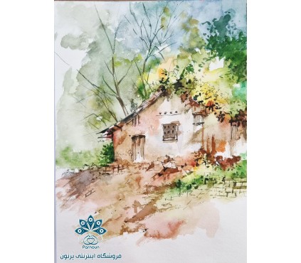 نقاشی"کلبه جنگلی"