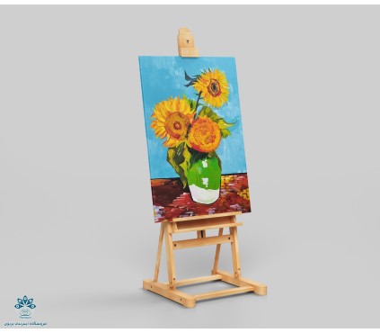 تابلو نقاشی گل آفتابگردان