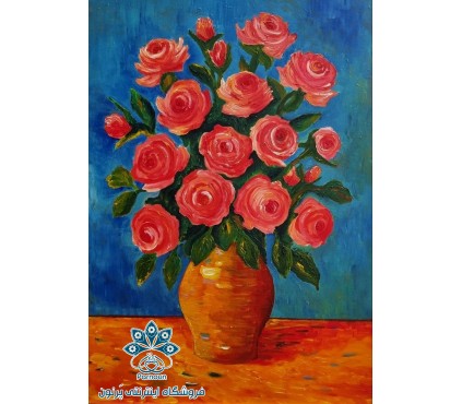 تابلو نقاشی گل رز