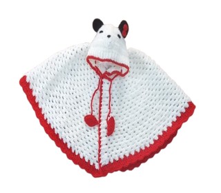 شنل نوزادی قلاب بافی