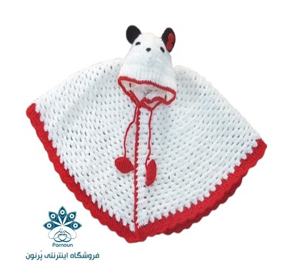 شنل نوزادی قلاب بافی