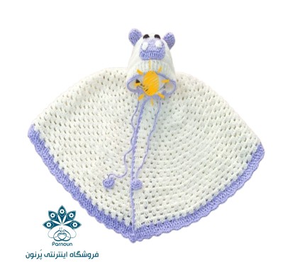  شنل نوزادی قلاب بافی