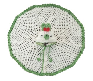 شنل نوزادی قلاب بافی