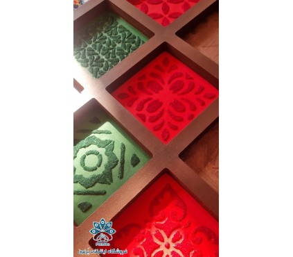 قاب آینه اکریلیک طرح کاشی