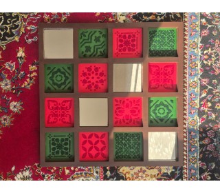 قاب آینه طرح کاشی