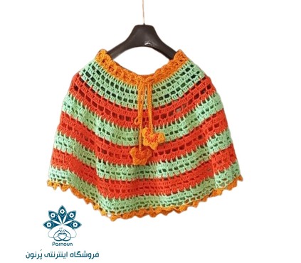 شنل گرد قلاب بافی