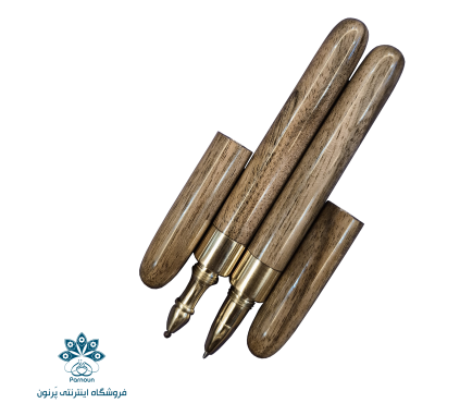 ست خودکار و روان نویس چوبی مدل BW Face