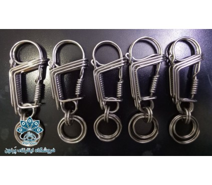 جاکلیدی دست‌ساز استیل 316 با فنر مقاوم