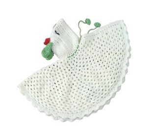 شنل نوزادی قلاب بافی