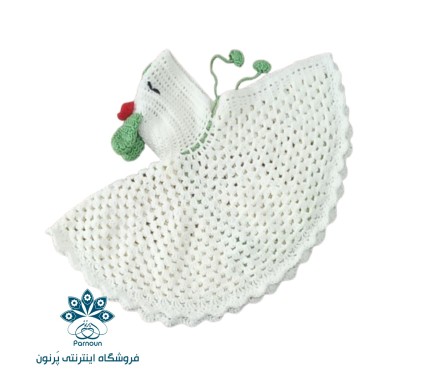 شنل نوزادی قلاب بافی