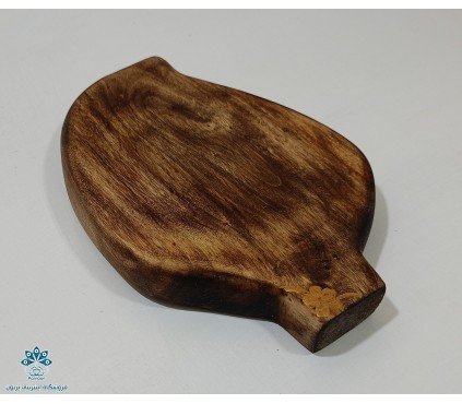 جا عودی چوبی طرح برگ دست ساز