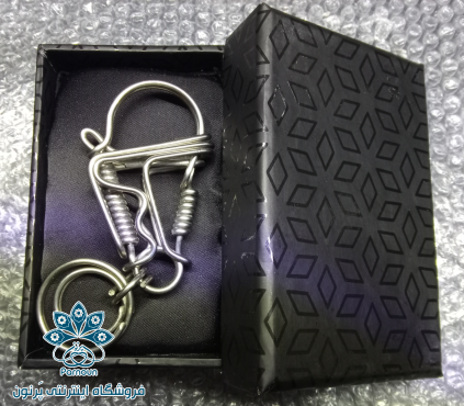 جاکلیدی دستساز استیل طرح پدرام