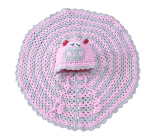 Copy of شنل نوزادی صورتی