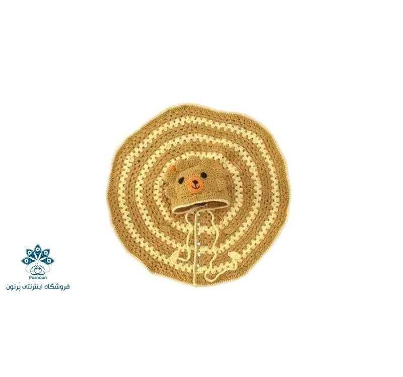  شنل نوزادی دو رنگ